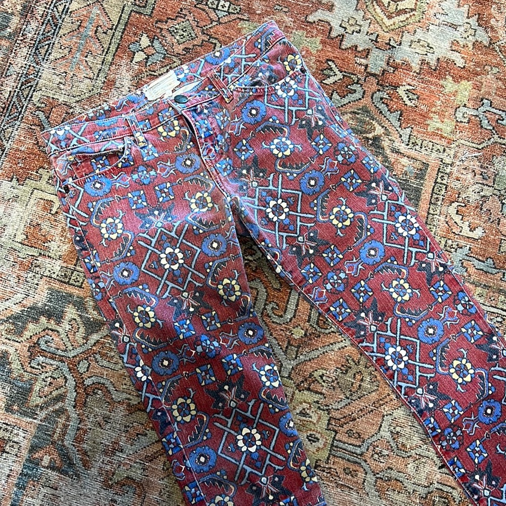 Current Elliot printed skinny jeans